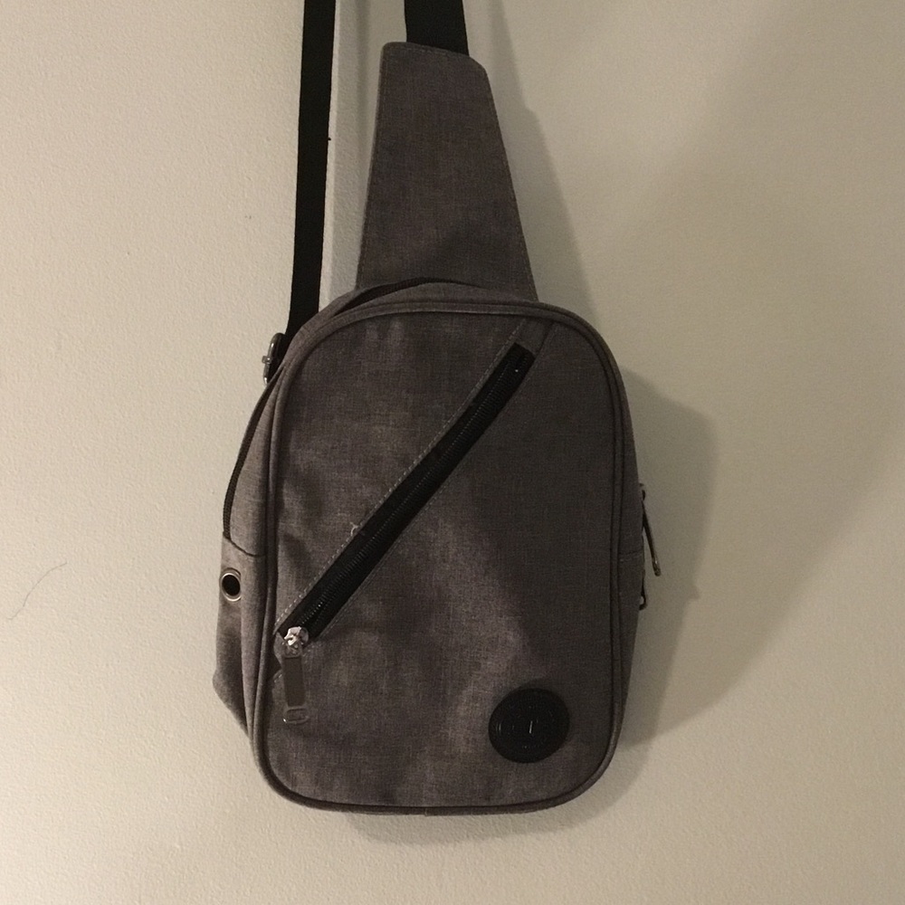 Simple Gray Sling Bag - Modern Crossbody Carry